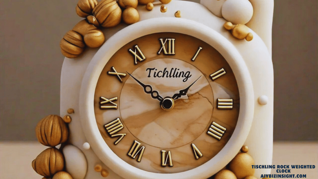 Tischling Rock Weighted Clock