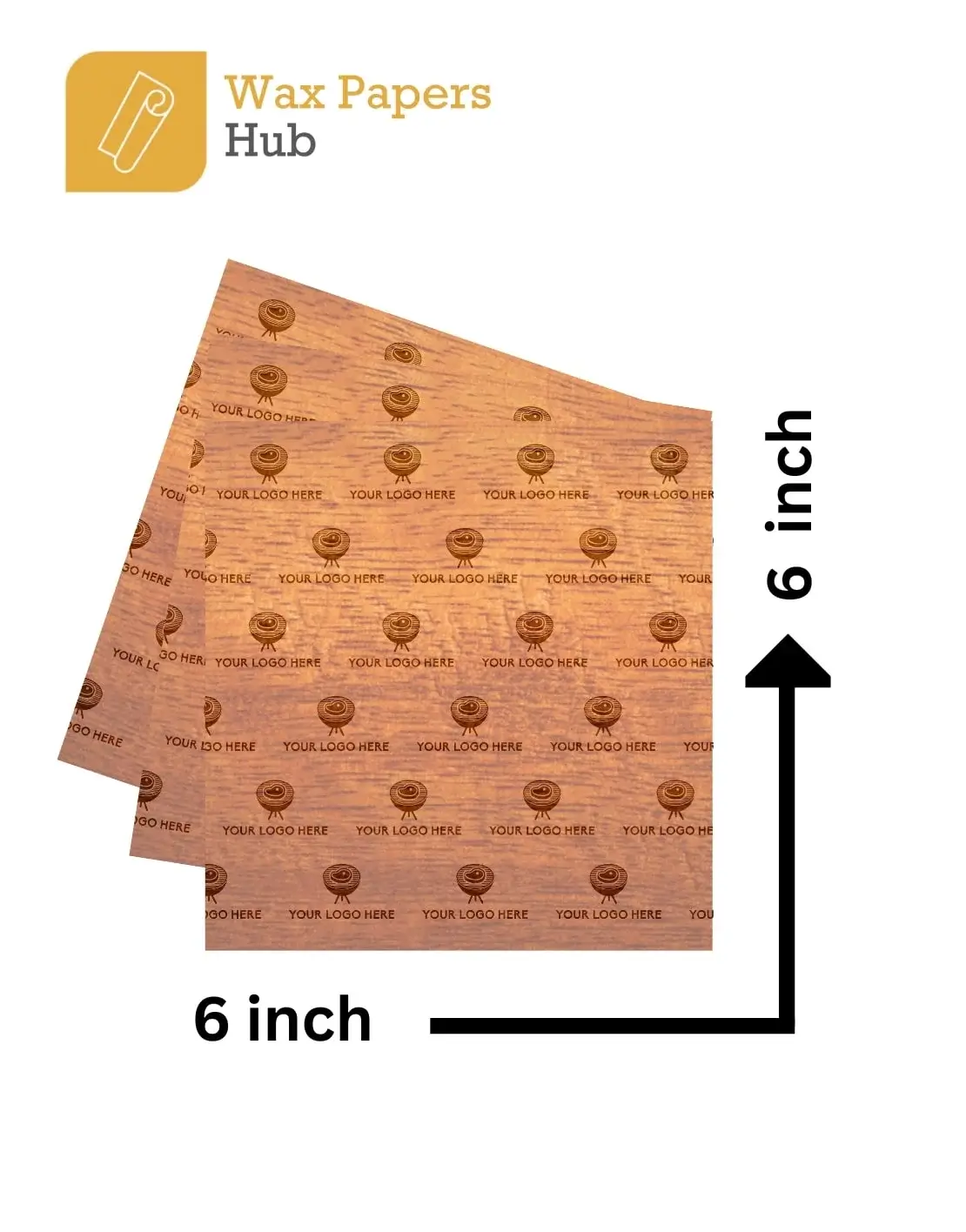 Printed patterns in christmas 6×6 Custom Parchment Paper